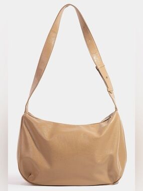Fame Faux Leather Hobo Crescent Shoulder Bag